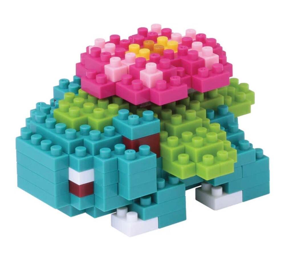 Pokemon Venusaur Mini Building Blocks Toy Set Micro Bricks Nanoblock Style